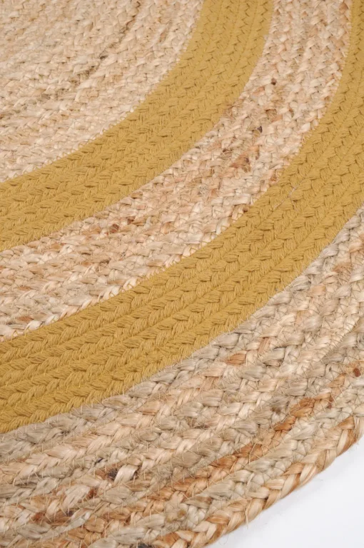 maxibazar Maori Tapis Moutarde D.90Cm