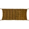 maxibazar Matelas Sol Velours Night Moutarde 60X120Cm