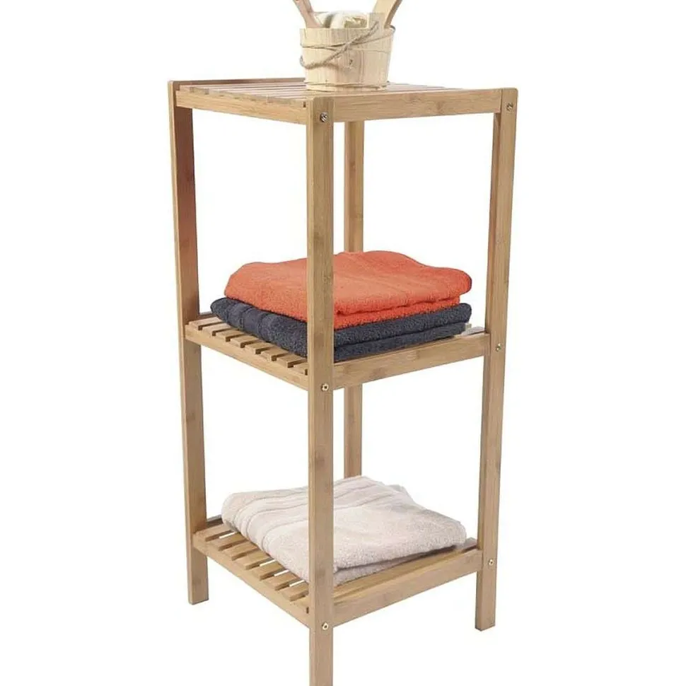 Meuble 3 Étagères Bambou