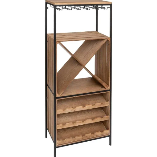 Meuble Bar Bouteille Bakos D.60X30X160Cm