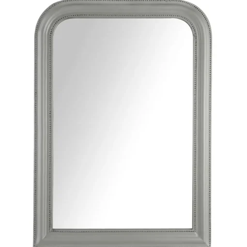 Atmosphera Miroir Bois Arrondi Gris D.60X90Cm