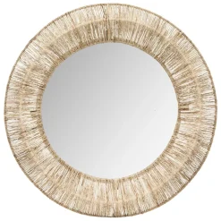 maxibazar Miroir Jute Issie D.76Cm