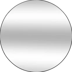 maxibazar Miroir Metal Alice Noir D.110Cm