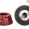 Moule Kouglof D.23Cm Acier Anti Adherent Rouge Rossana