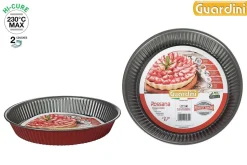 Moule Tarte D.24Cm Acier Anti Adherent Rouge Rossana