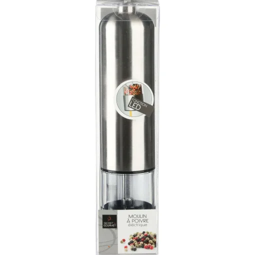 Moulin Poivre Inox Electrique A Led