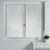 maxibazar Paire Droite Passants 2X60X120Cm Petite Fleur Blanc Blanc