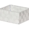 Panier Carre Polyester Blanc Taille Xs