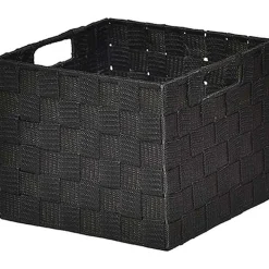 Panier Carre Polyester Noir Taille S