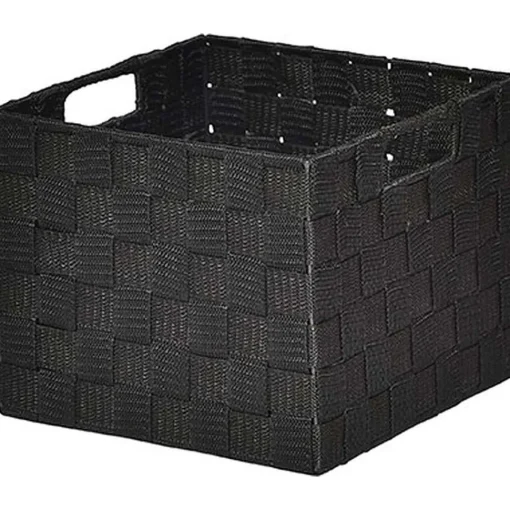 Panier Carre Polyester Noir Taille S