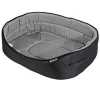 Panier Oval Essentiel Noir Gris 45X27Cm