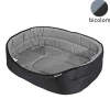 Panier Oval Essentiel Noir Gris 55X37Cm