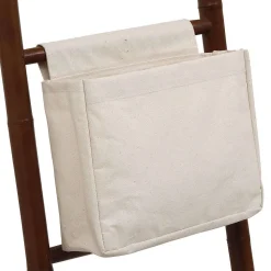 Panier Rangement Coton Accroche Scratch Grand Modele Naturel