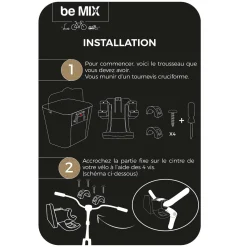 Panier Vélo Metal Noir Clip Automatique 10L
