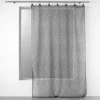 maxibazar Panneau A Anneaux 140X280Cm Voile Tisse Linka Anthracite