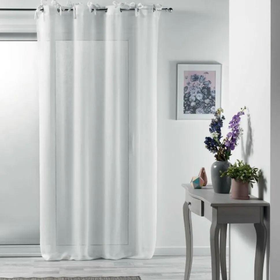 maxibazar Panneau A Nouettes 140X240Cm Charlotte Blanc