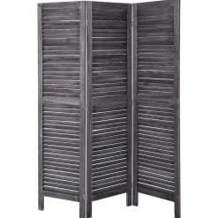 Paravent Bois Gris 170X40Cm