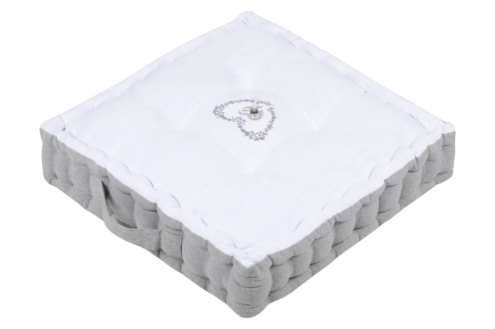 maxibazar Pauline Coussin Sol 45X45X10 Gris