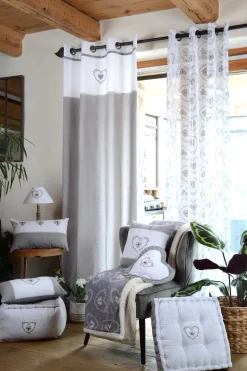 maxibazar Pauline Coussin Sol 45X45X10 Gris