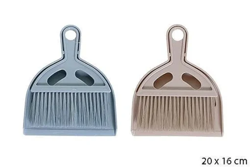 Pelle Et Balayette Grege Ou Bleu