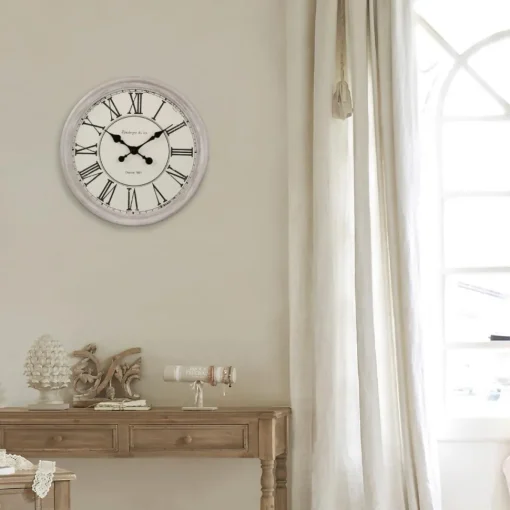 Atmosphera Pendule Blanc Originel D.48Cm