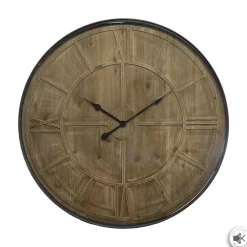 Atmosphera Pendule Bois Metal D.80Cm