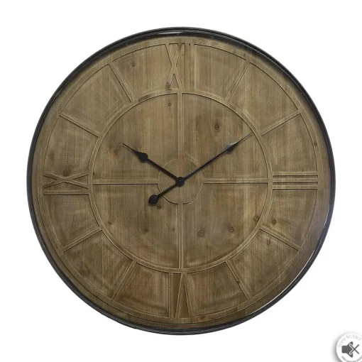 Atmosphera Pendule Bois Metal D.80Cm