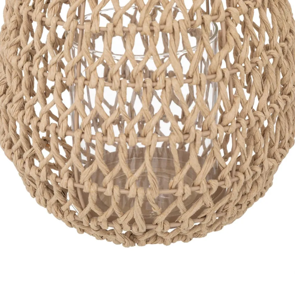 maxibazar Photophore Naturel Etel H.23Cm