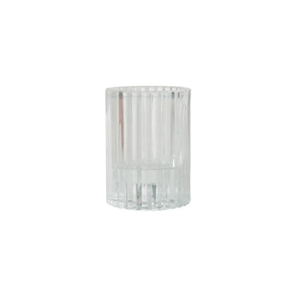 maxibazar Photophore Reversible Verre Transparent 5.5X7.5Cm