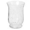 Atmosphera Photophore Verre Craquele Evase H.15Cm