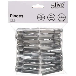Pince Linge Inox X16Pièces