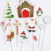 Pique Buche En Papier Noel X22 Pièces