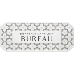 Atmosphera Plaque Porte Metal Carreaux