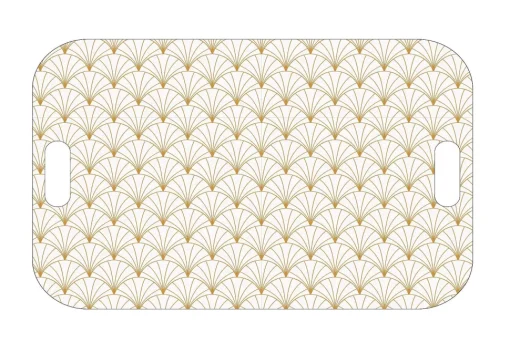 Plateau Melamine Shell 43X26.5Cm