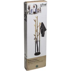 Porte Manteaux Et Parapluie Metal Bambou