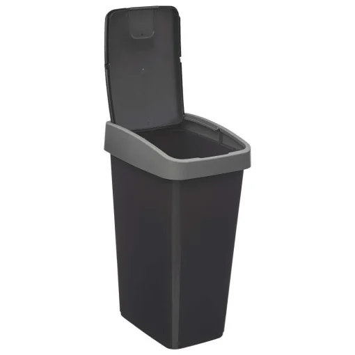 Poubelle 2 Ouvertures Plastique 25L