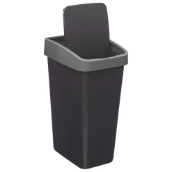 Poubelle 2 Ouvertures Plastique 25L