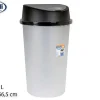 Poubelle Bingo 45L Noir Argent