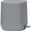 Poubelle Frein De Chute Carree 5L Gris Fonce
