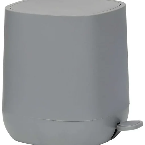 Poubelle Frein De Chute Carree 5L Gris Fonce