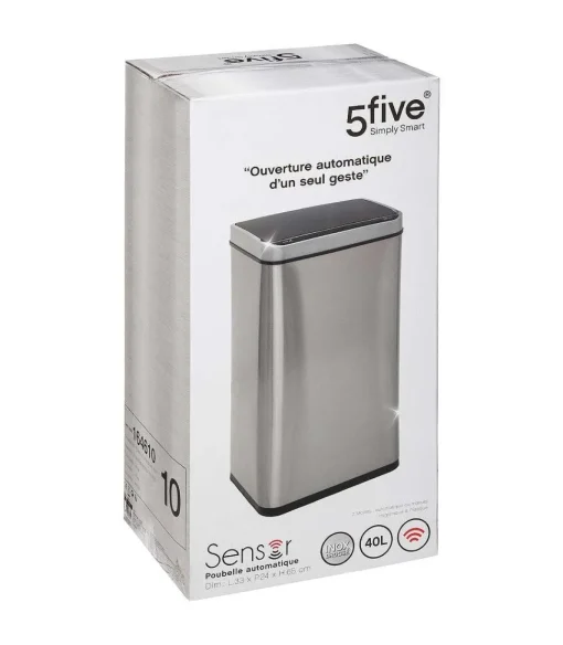 Poubelle Metal 40L Inox Sensor