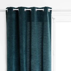 maxibazar Rideau Chenille Lurex Jil Bleu 140X260Cm