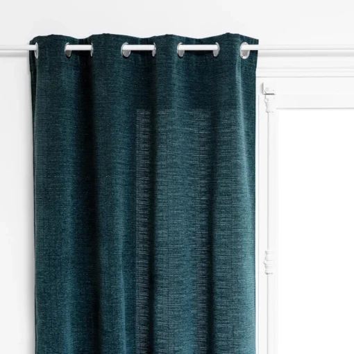 maxibazar Rideau Chenille Lurex Jil Bleu 140X260Cm