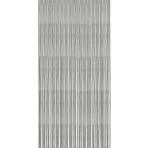 Rideau De Porte Coton Polyester Corde Tressee 90X200Cm Gris