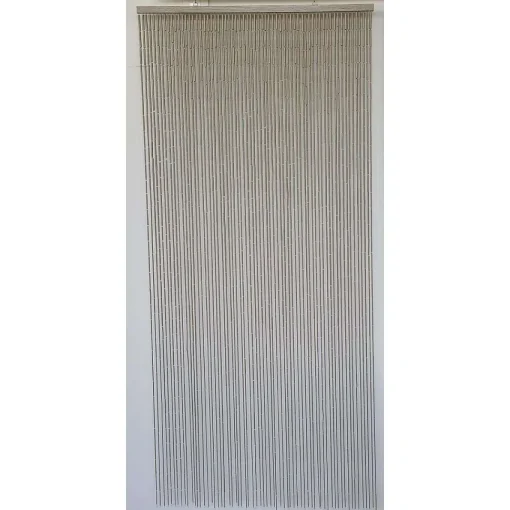 Rideau De Porte Stick Bambou 90 X 200 Cm Taupe