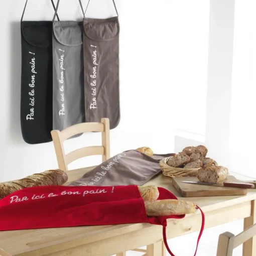 maxibazar Sac A Pain 28X70 Cm Coton Cuistot Taupe