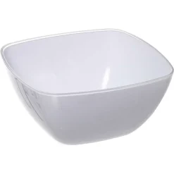 Saladier Square Blanc 25Cm