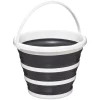 Seau 10L Retractable Blanc Gris