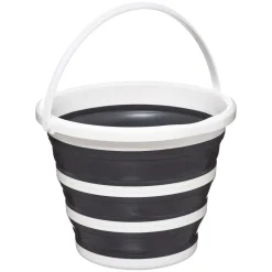 Seau 10L Retractable Blanc Gris