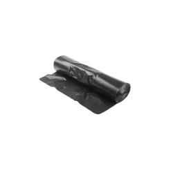 Set 20 Sacs Poubelle 30L Plastique Liens Coulissants Noir